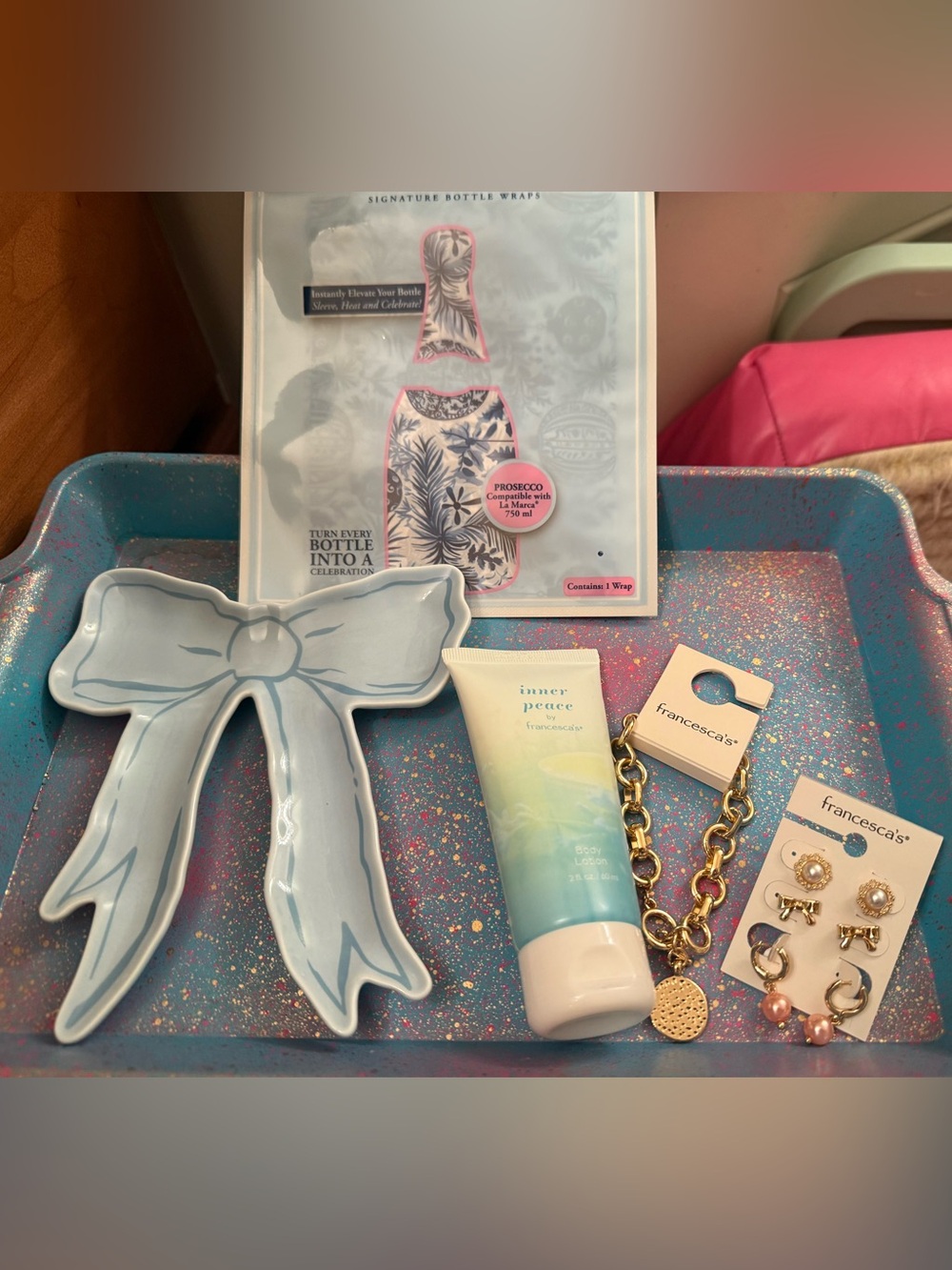 Francesca’s Collections BUNDLE! All NEW! Bracelet/earrings/Bow Dish & more!